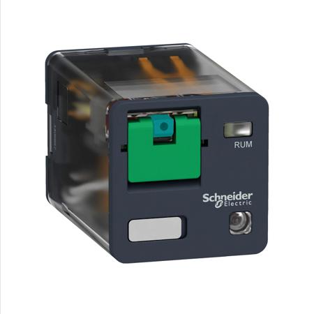RUMC22ED Schneider Electric Plug In Electromechanical Interface Relay, 10A Load Current, DPDT