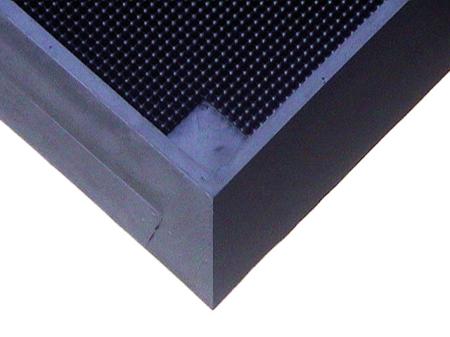 PEDILUVECC810985 ID Group Black Anti-Slip Polyethylene Mat 98.5cm x 810mm x 50mm