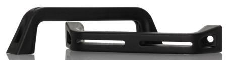 456-501 RS Pro Black Nylon Matte Drawer Handle, 141mm x 28mm x 24mm 120mm