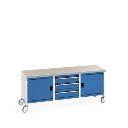 41002126-11V Bott 41002126.11V Portable Sheet Steel Workbench, 840mm x 750mm x 2000mm