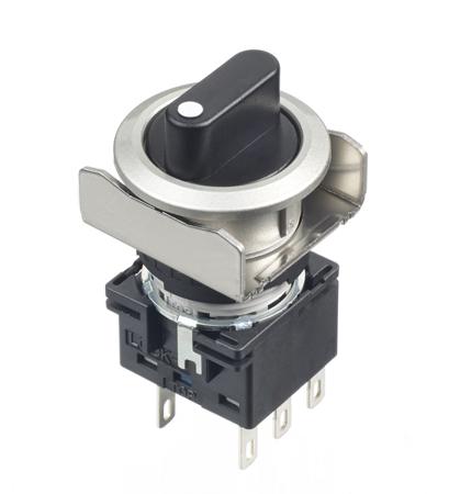LB6MS-33T6 Black Round Push Button Switch