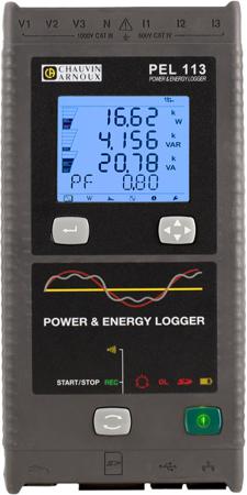 P01157157 Chauvin Arnoux PEL113 Power & Energy Data Logger, Ethernet, IRD Server, USB, Wifi, 3V / 3I Input Channel(s)