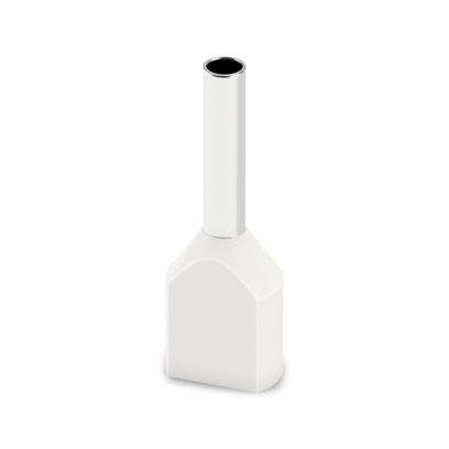 2100011 Phoenix Contact Insulated Ferrule, 8mm Pin Length, 1.7mm Pin Diameter, White