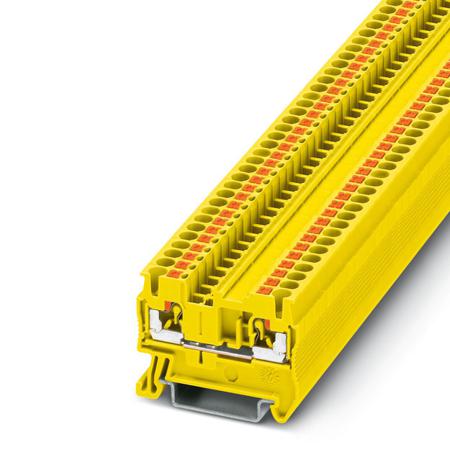 3209511 Phoenix Contact  PT 2.5 YE Series Yellow, 2.5mm², Single-Level, Push In Termination