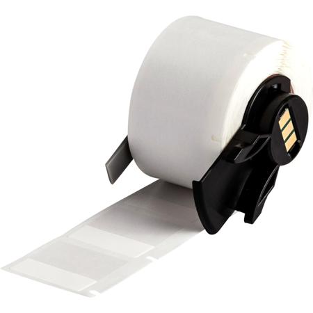 M6-19-417 Brady B-417 White, Transparent Label, 25.40mm Width, 9.53mm Height, 250 Qty