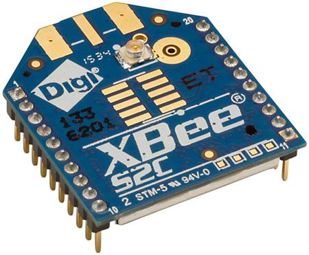 XB24CAUIT-001 Digi International XBee-S2C RF Transceiver Module for Street Light 2.4GHz ZigBee  XBee