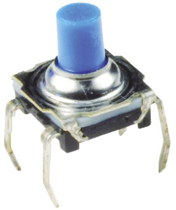 KSL0M411LFT C & K IP60 Side, Top Tactile Switch, SPST 50 mA @ 32 V dc 6.2mm