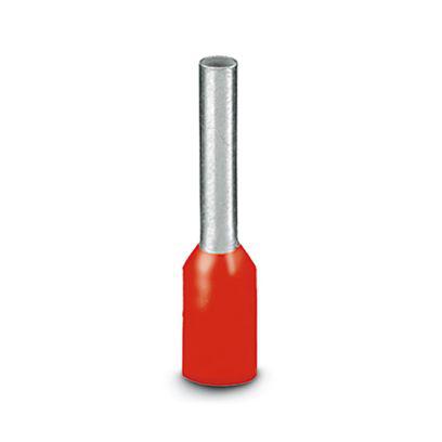 3202928 Phoenix Contact Insulated Ferrule, 8mm Pin Length, 1.7mm Pin Diameter, Red