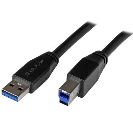 USB3SAB1M StarTech.com USB 3.0, Male USB A to Male USB B, 5Gbps, 1m