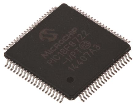 PIC18F46K22-I-PT Microchip PIC18F46K22-I/PT, 8bit PIC Microcontroller, 64MHz, 64 kB Flash, 44-Pin TQFP