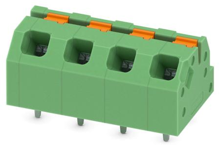 1862291 Phoenix Contact SPTAF 1/ 4-5.0-IL Series PCB Terminal Block, 4-Contact, 5mm Pitch, Through Hole Mount, 1-Row, Screw
