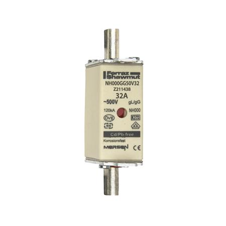 Z211438C Mersen 32A NH Fuse, NH000, 500V ac
