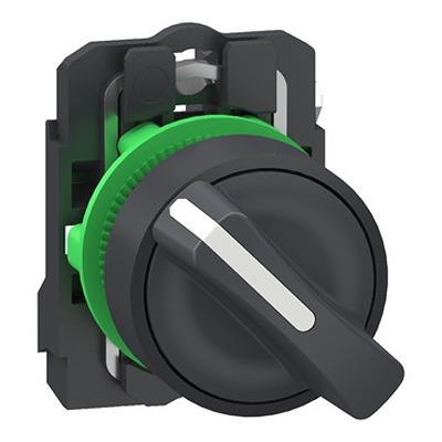 XB5AD415 Schneider Electric Standard Handle Selector Switch - (1 NO) 22.5 Cutout Diameter 2 Positions