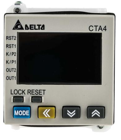 CTA4100A Delta Electronics Counter, Timer, 6 Digit LCD, 10kHz, 100 → 250 V