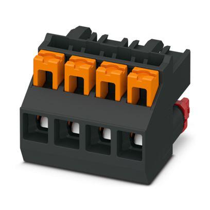 1227025 Phoenix Contact ICC25-PPC2 Series PCB Connector, 4-Contact, 5mm Pitch, PCB Mount, 1-Row, Push In Spring Termination