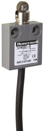 14CE2-3 IP66 Snap Action Limit Switch Roller Plunger Die Cast Zinc, NO/NC, 240V