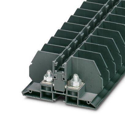 3075948 Phoenix Contact RBO 6-F E Series Dark Grey Terminal Block, 35mm², 1-Level, Bolt Termination