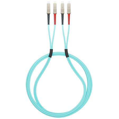 JSCSC2DOM3 CAE Multimedia Connect SC to SC Duplex Multi Mode OM3 Optical Patch Cord, 50μm, Yellow, 1m