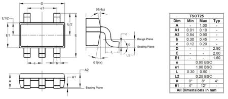 DGD0211CWTQ-7 DiodesZetex , 1.9 A, 4.5 → 18V 5-Pin, TSOT25
