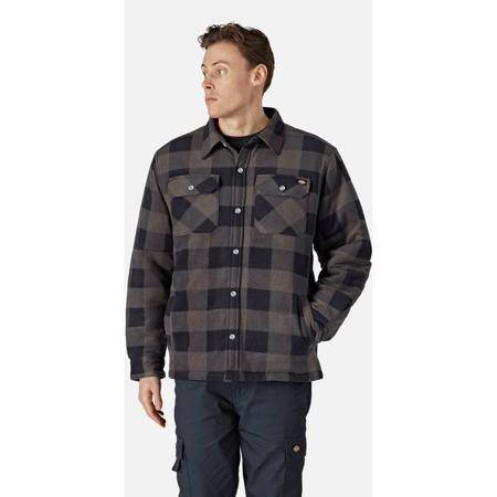 DK0A4XTABL81 Dickies Portland Blue 100% Polyester Work Shirt, UK M, EU M