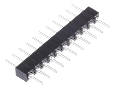830-80-011-10-001101 Preci-Dip 830 Series Straight Through Hole Pin Header, 11 Contact(s), 2 mm Pitch, 1 Row, Unshrouded