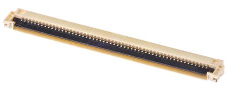 51296-5494 Molex 51296 Series 0.5mm Pitch 54 Way Right Angle Male FPC Connector, ZIF Bottom Contact