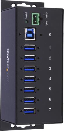 ST7300USBME StarTech.com 7 Port USB 3.0 USB A  Hub, Terminal Connector Powered, 145 x 54 x 45mm