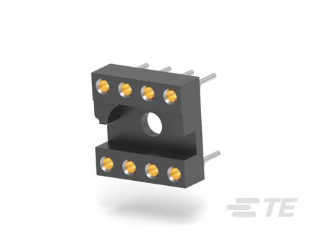 2-1571551-2 TE Connectivity 2.54mm Pitch 8 Way Through Hole DIP IC Socket