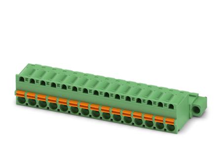 1873634 Phoenix Contact, 5.08mm Pitch, FKIC 2.5/15-STF-5.08, 15 Way, , Pluggable Terminal Block, Inverted Plug, Cable Mount,