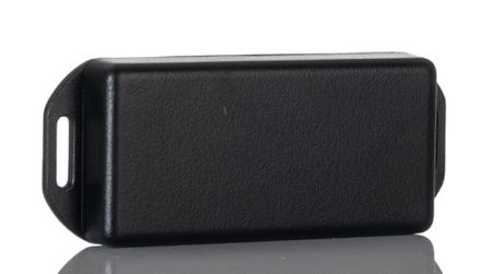 1551LFLBK Hammond 1551 Series Black ABS Enclosure, IP54, Flanged, Black Lid, 80 x 40 x 15mm