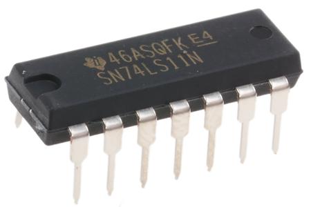 SN74LS11N Texas Instruments , Triple 3-Input AND Logic Gate, 14-Pin PDIP