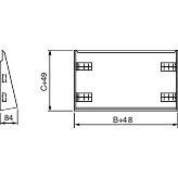NSYSCX16060 Schneider Electric Spacial Series Stainless Steel Canopy for Use with Spacial SFX, 1648 x 649 x 84mm