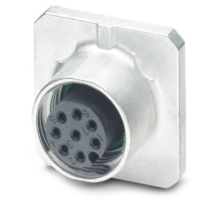 1408573 Phoenix Contact Circular Connector, 8 Contacts, Front, M12 Connector, Socket, Male, IP20, SACC Series