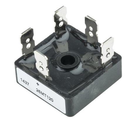VS-26MT120 Vishay , 3-phase Bridge Rectifier, 25A 1200V, 5-Pin D 63