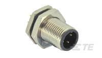 1838420-3 TE Connectivity Industrial Circular Connectors, 5 Contacts, PCB Mount, M12 Connector, Plug, Male, 1838 Series