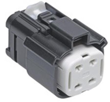 19432-0002 Molex 19432 Series, 4 Way Crimp Terminal Housing, Black