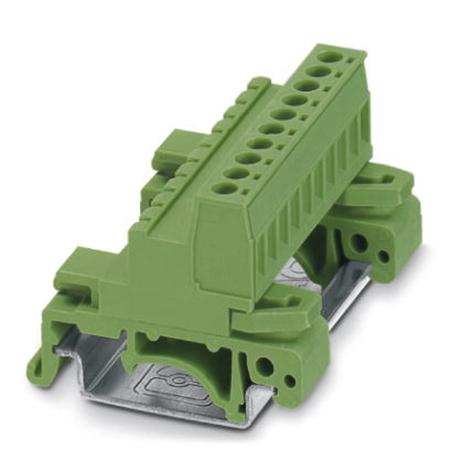 1765768 Phoenix Contact  UMSTBHK 2.5/10-G Series Green, 0.2 → 2.5mm², Single-Level, Screw Termination