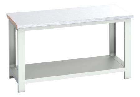 41003667-16V Bott 41003667.16V Sheet Steel Workbench, 450kg Max Load, Adjustable Height, 840mm x 750mm x 1500mm