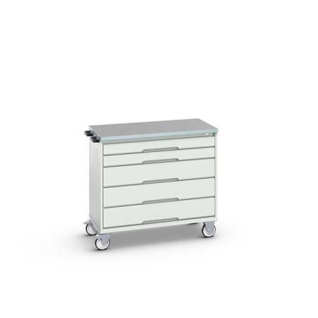 16927050-16 Bott, 5 Drawer Sheet Steel Floor Standing Cabinet, 1050 x 600 x 980mm