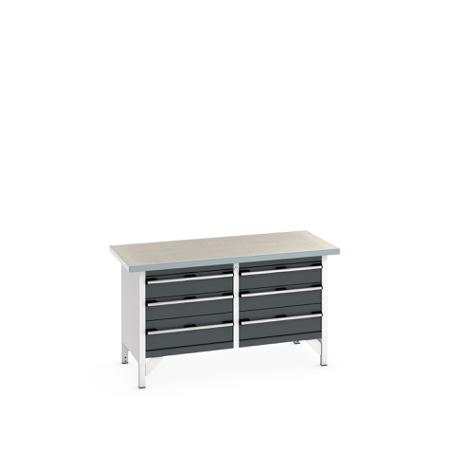 41002033-19V Bott 41002033.19V Sheet Steel Workbench, 840mm x 750mm x 1500mm