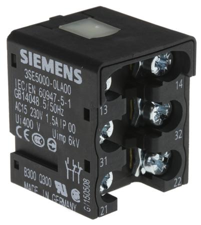 3SE5000-0LA00 Siemens  Contact Block, For Use With 3SE5 Limit Switch