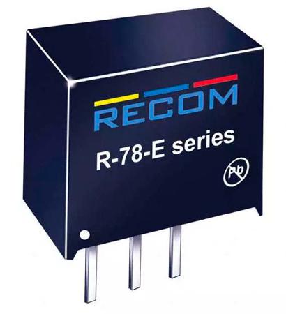 R-78E5.0-1.0 Recom Switching Regulator, Through Hole, 5V dc Output Voltage, 8 → 28V dc Input Voltage, 1A Output Current, 1