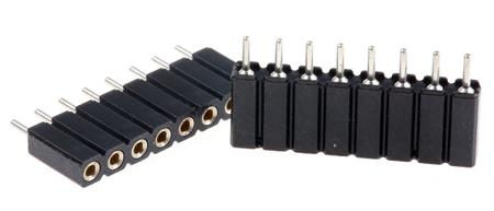 801-87-008-10-001101 8 Way Preci-Dip Straight Through Hole 2.54mm SIL Socket, Solder, 3A 100 V ac, 150 V dc