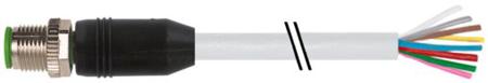 7000-17001-2920500 Murrelektronik Limited Male 8 way M12 to Free Cable End Sensor Actuator Cable, 5 m