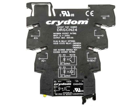 DRA-CN024D24 Sensata Crydom Solid State Interface Relay, 30 V dc Control, 3.5 A Load, DIN Rail Mount
