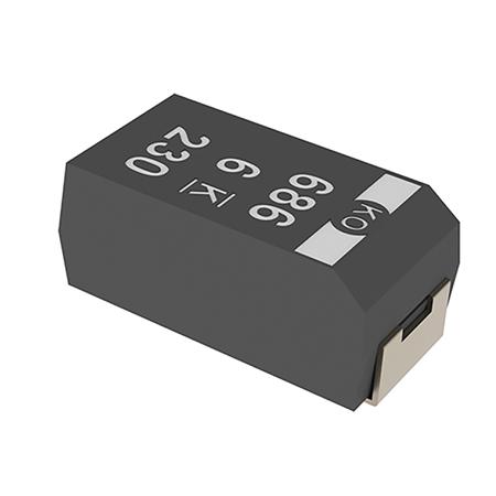 T525D107M010ATE055 KEMET 100μF Surface Mount Polymer Capacitor, 10V dc