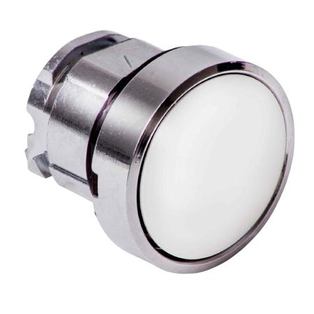 ZB4BH01 Schneider Electric XB4 Series, White Push Button Head, Push Push, 22mm Cutout