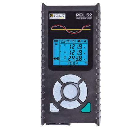 P01157167 Chauvin Arnoux PEL52 Power & Energy Energy Monitor & Logger, Bluetooth, USB, Wi-Fi, 2V / 2I Input Channel(s) - RS