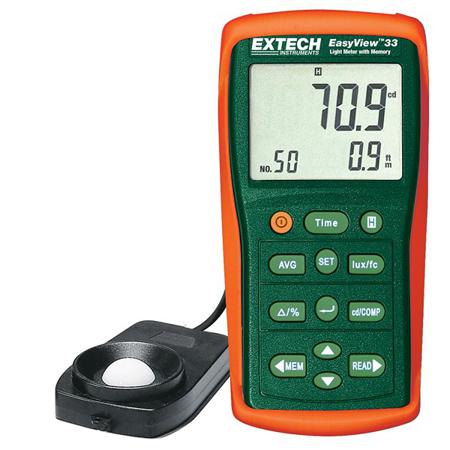 EA33 Extech  Light Meter, 0.01lx to 999900lx, ±3 %