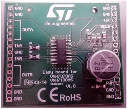EV-VNH7100AS STMicroelectronics VNH7100AS Evaluation Board Motor Driver for VNH7070AS, VNH7100AS for VNH7100AS H-Bridge